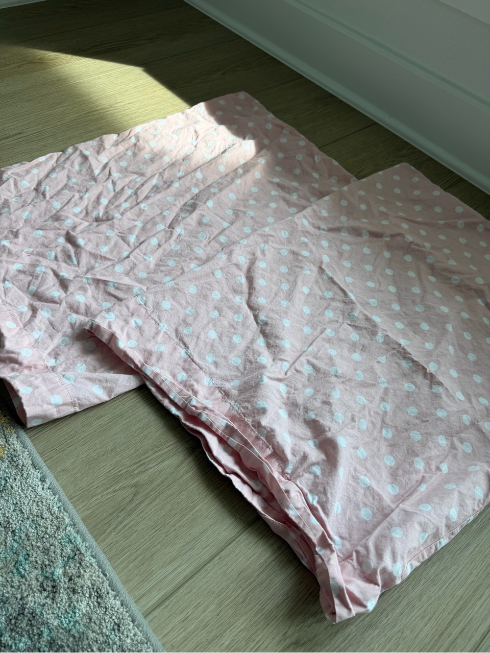 Pink Polka Dot Pillowcase Set - Home Bedding